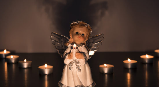 ангел и свечки